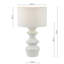 Bidelia Table Lamp Matt White With Shade