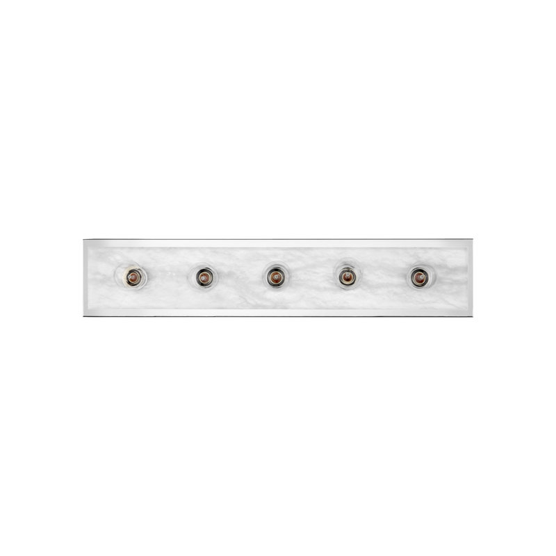 Berdine 5 - Light Bath Bar, Natural/Polished Nickel
