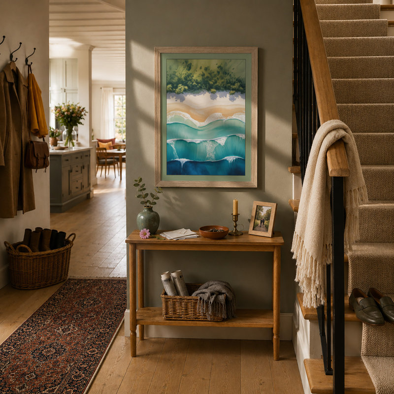 Vista Coastal - Framed Print, Oak, A3 - 42.0 x 29.7 cm