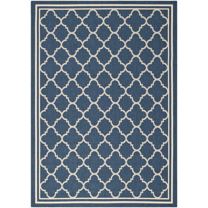Herefordshire Performance Geometric Indoor/Outdoor Area Rug, Rectangle 6'7" x 9'6"