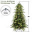 Arbre de Noël de 5 pi avec 200 lumières Ul blanc chaud, 1488 pointes, structure à branches articulées, support en métal, + PE, option de décoration festive + PE avec branches faciles à installer, look réaliste et stable pour les Fêtes