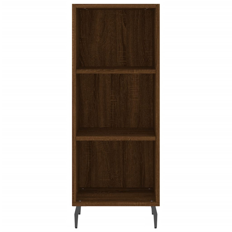 Maizler 90 cm H x 34.5 cm W Standard Bookcase, Brown Oak