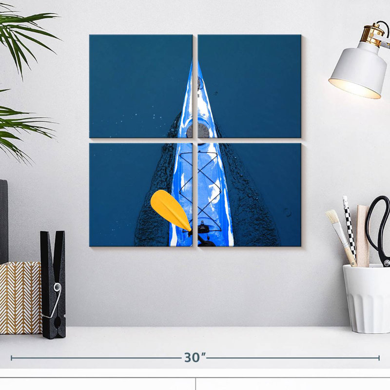 Kayak bleu Mehar, H 18 po x l 18 po