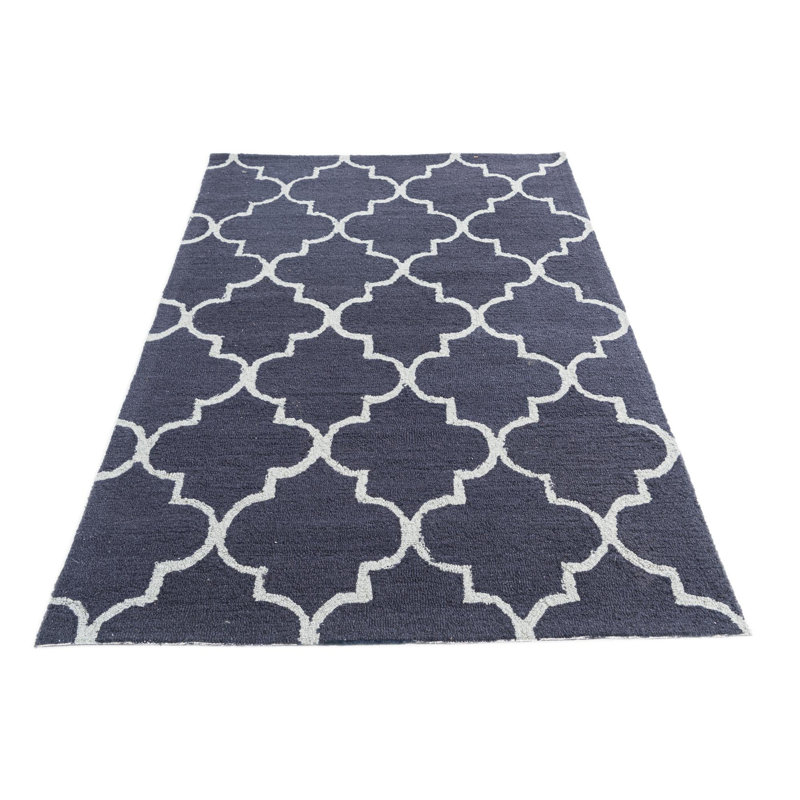 Tapis bleu marine Oharare