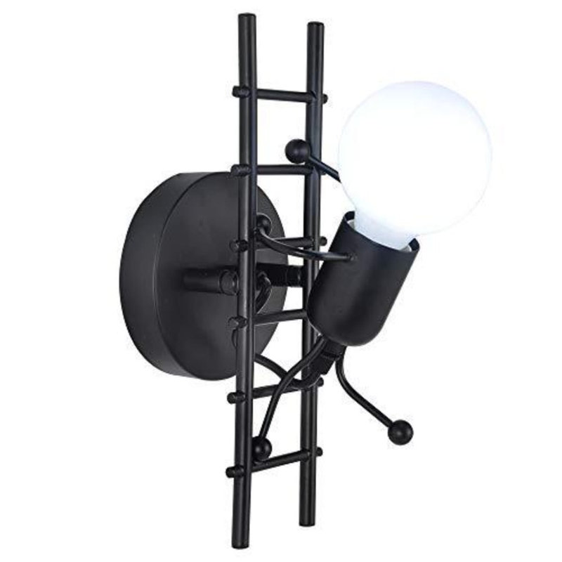 Jenessa Armed Sconce, Black