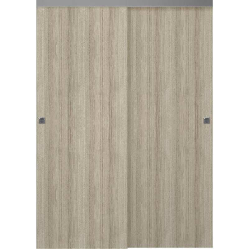 Portes coulissantes pré-finies à panneaux Optima, L 55,5 po x H 79,38 po
