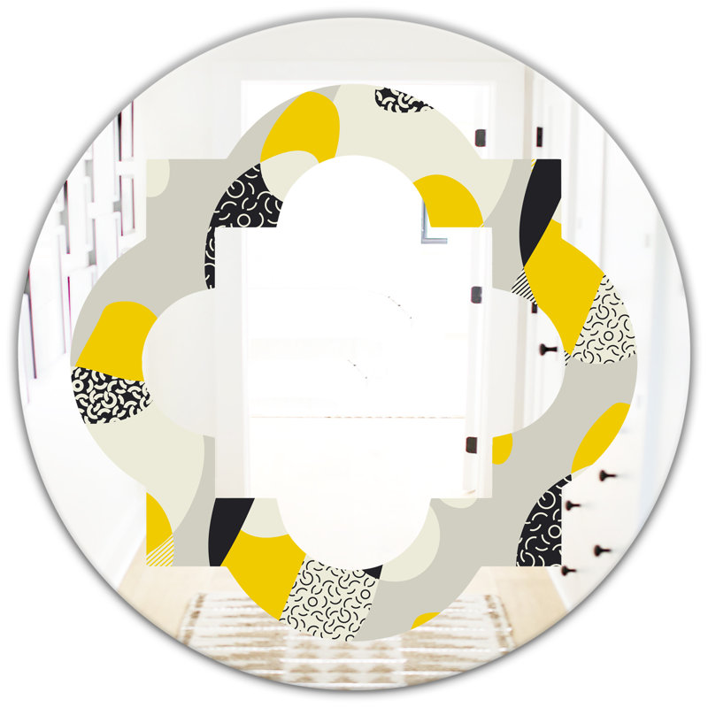 Miroir mural éclectique Quatrefoil, H 31,5 po x l po