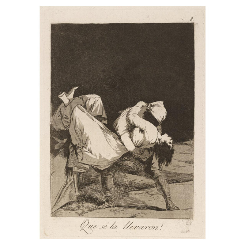 (Ils l'avaient emportée!) Par Francisco de Goya - Impression Giclée, H 40 po x l 32 po