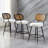 Counter Stool With Rattan Back-794839538
