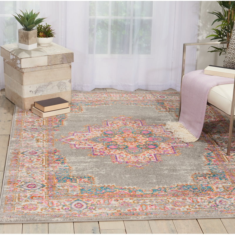 Stovall Grey Rug, Rectangle 201 x 290cm