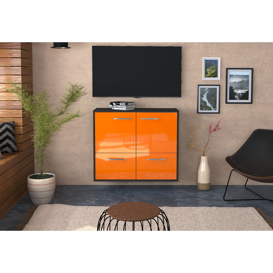 TV-Lowboard Montgomery aus Massivholz, 92 cm