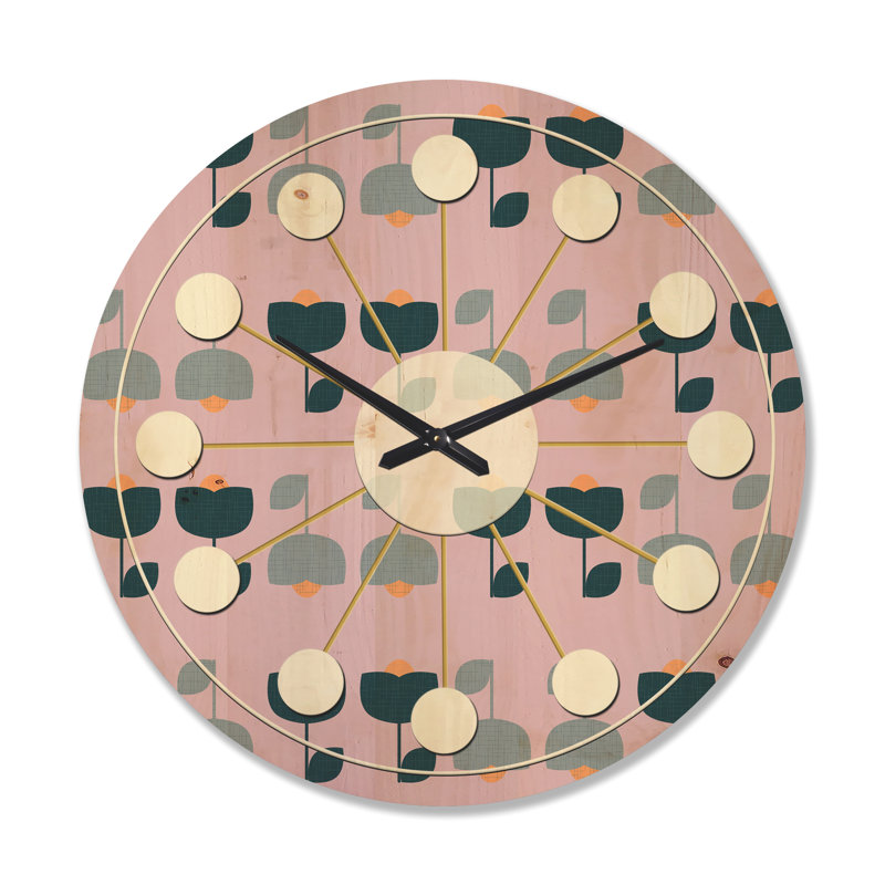Solid Wood Wall Clock, Large