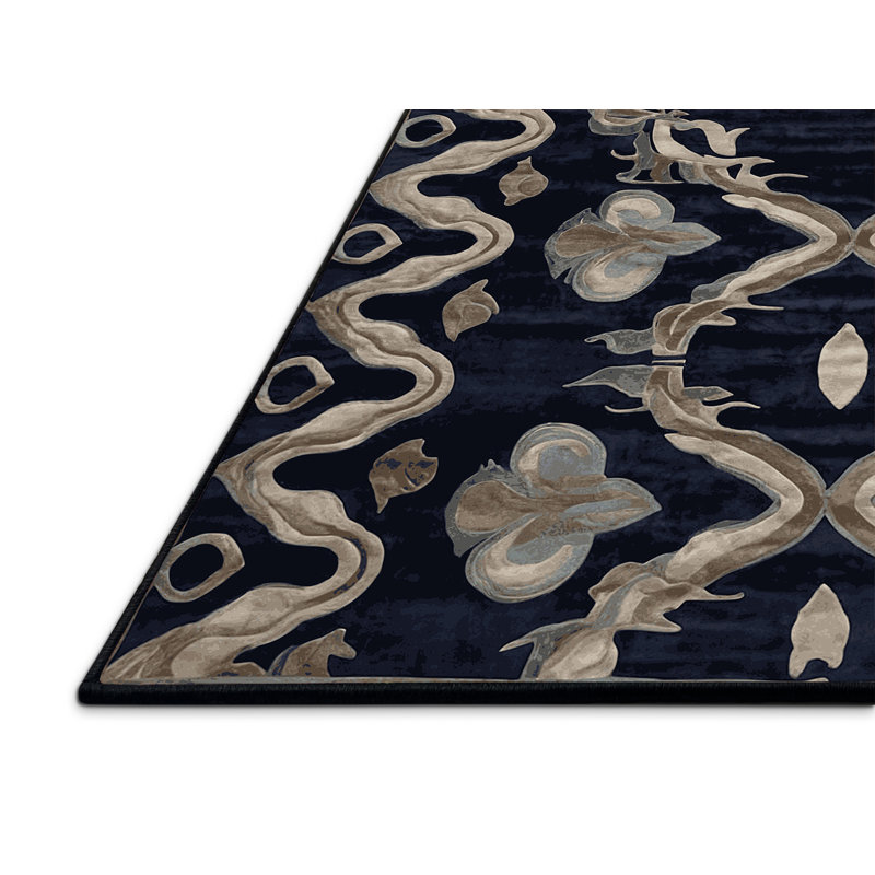 Silky Soft Plush Gray Area Rug, Square 6'