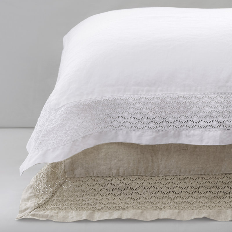 Vintage Linen Duvet Cover, Twin Duvet Cover, White