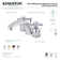 Kingston Brass Concord Two-Handle 3-Hole Deck Mount Mini-Widespread Bathroom Faucet with Plastic Pop-Up