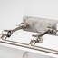 Grand luminaire Winchfield en nickel poli et marbre blanc