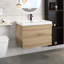Ensemble de meuble-lavabo mural simple 30 po avec plateau en marbre Rodez
