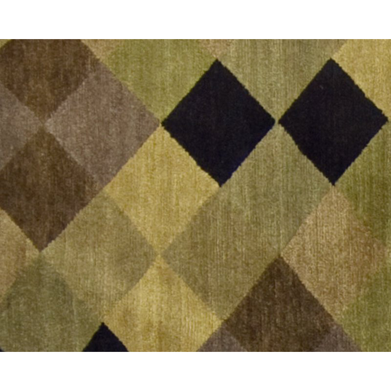Argyle Wool Geometric Area Rug, Rectangle 9' x 12'