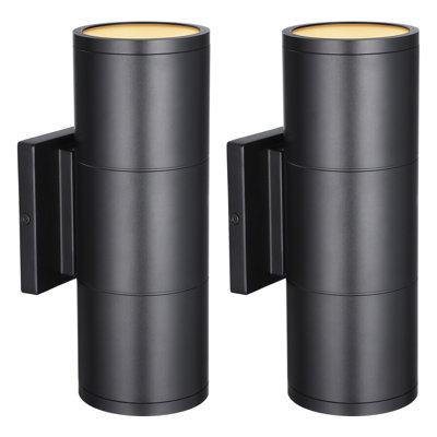 LED Cylinder Up Down Wall Light, 22W 1800lm, Modern Outdoor Porch Light, 3000K Warm White
