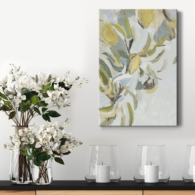 Lemon Pears - Reproduction de cadre photo sur papier, H 12 po x l 8 po x P 1 po, Toile