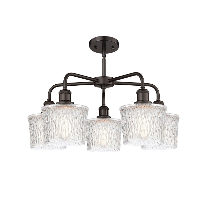 Lustre bol 5 lumières Iverson, Bronze huilé