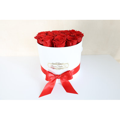 Boîte à roses préservée