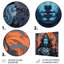 Portrait de Shiva bleu - impression d'art mural de l'hindouisme-434568867-434568894