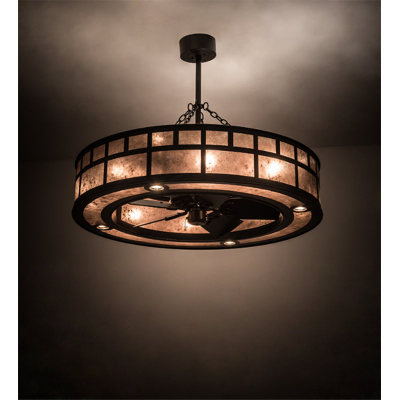 T" Mission" Downrod Ceiling Fan