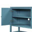 Console / armoire de rangement / buffet élégant avec portes en miroir, tablettes spacieuses et pieds en bois d'acacia durable-361833579