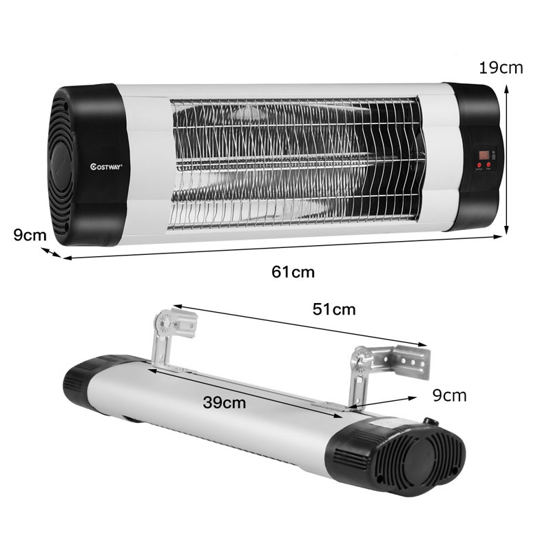 Bastien Electric Ceiling Mounted Patio Heater