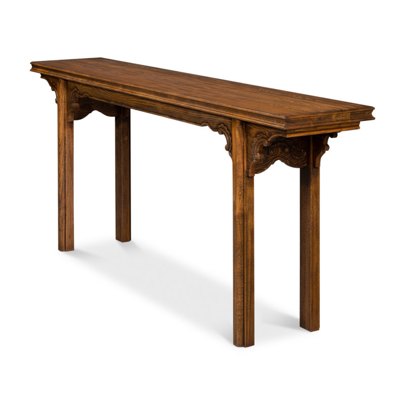 Equestrian 76'' W Solid Wood Console Table