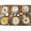 Aloma 30 Piece Bone China Dinnerware Set, Service for 6