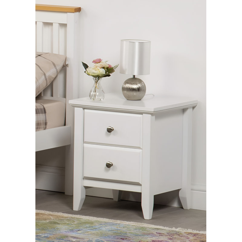 Franta 45cm W Solid + Manufactured Wood Bedside Table