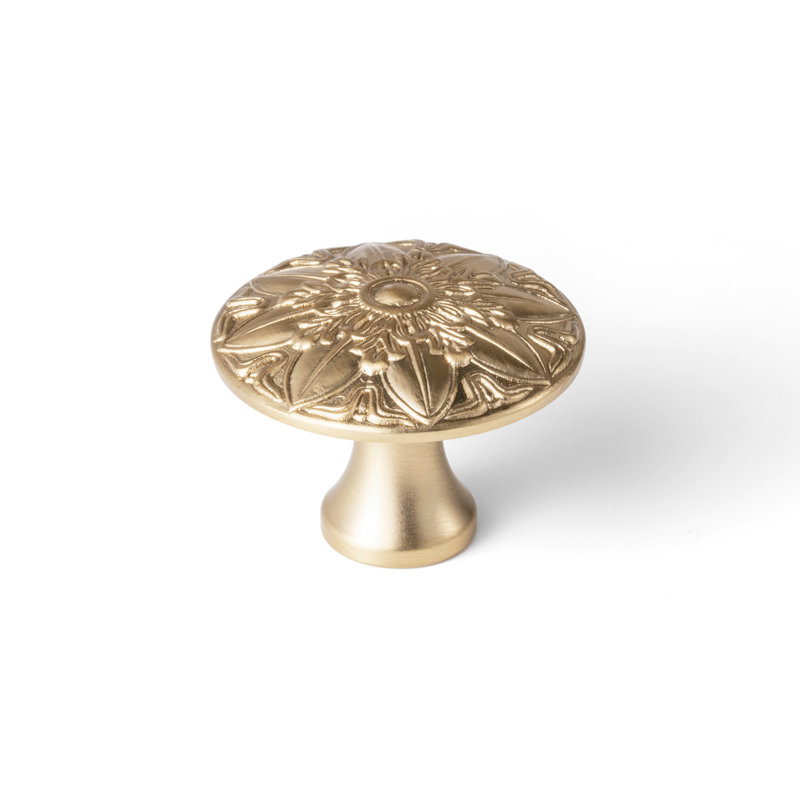 1 1/3" Medieval Retro Style Mushroom Knob, Champagne Bronze