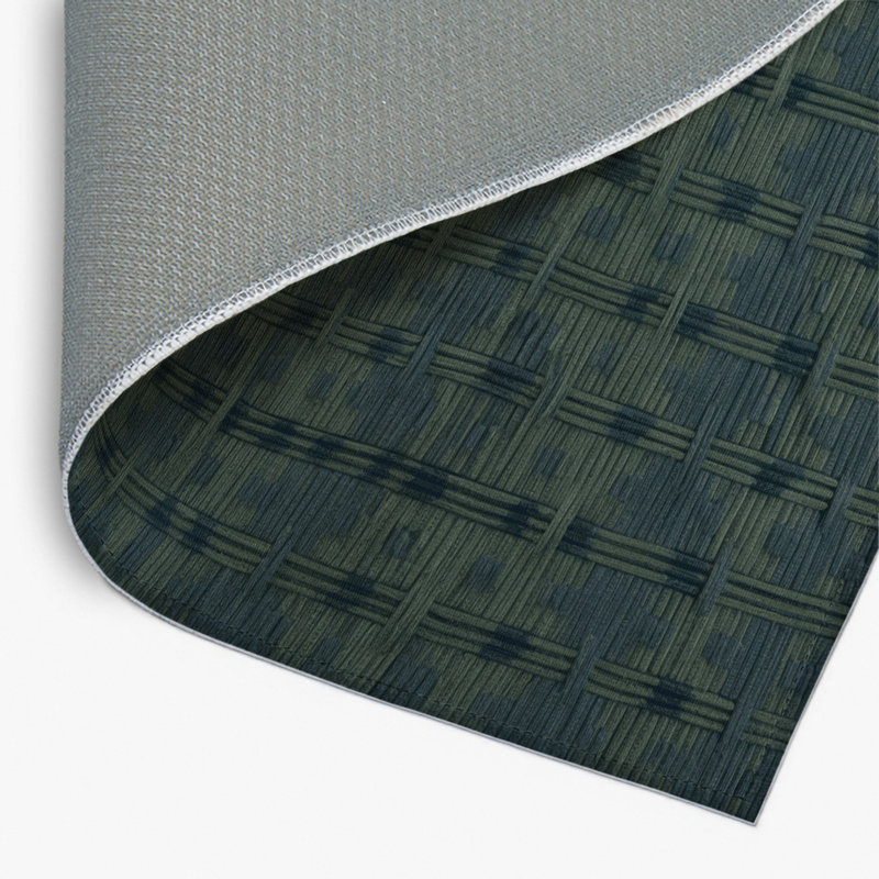 Tapis gris intérieur et extérieur Trellis, Rectangle 4pi x 6 pi