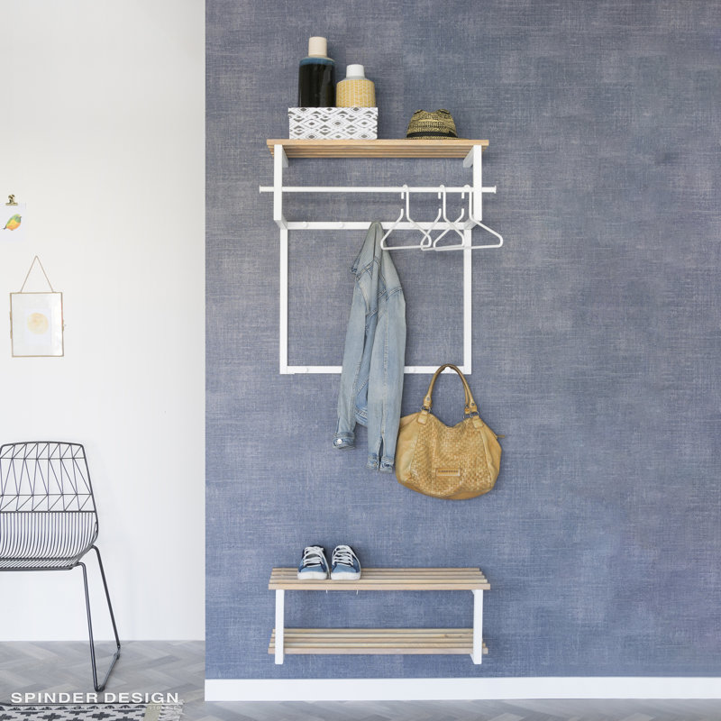 Rizzoli 75cm Coat Rack, Textured White