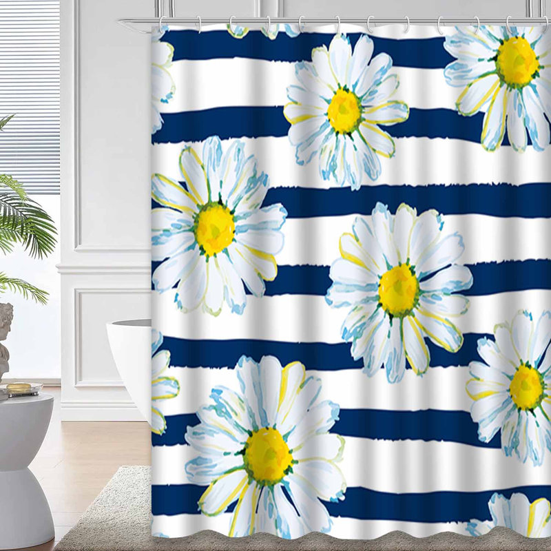 Rideau de douche Daisy Daisies, L 72 po x l 78 po
