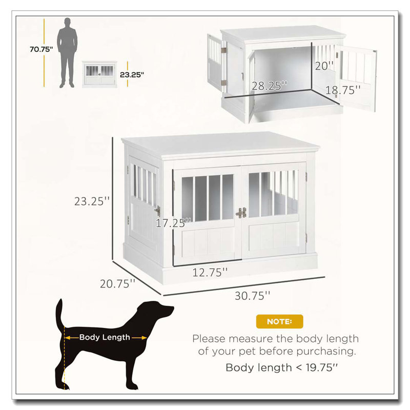 Table de bout en bois pour chien