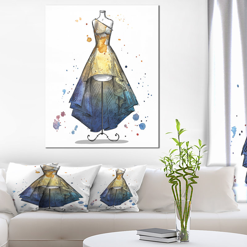 «Mannequin with Long Dress», impression numérique sur toile tendue, H 40 po x l 30 po