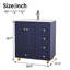 Meuble-lavabo simple 30 po avec plateau en céramique et rangement-1069497710