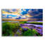 «Morning Glory Wildflowers And Purple Cloud Sunrise» par Ezra Tanner, art mural en verre acrylique-2001590765