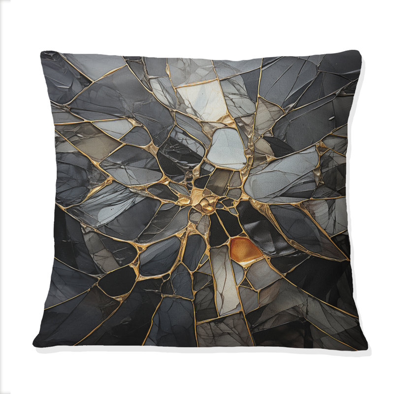 Coussin décoratif géométrique à motif géométrique abstrait géométrique