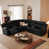 Black Faux Leather