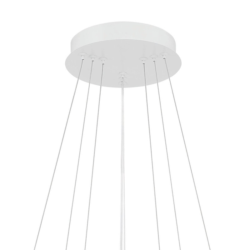 Knuth 3 - Light LED Chandelier, White