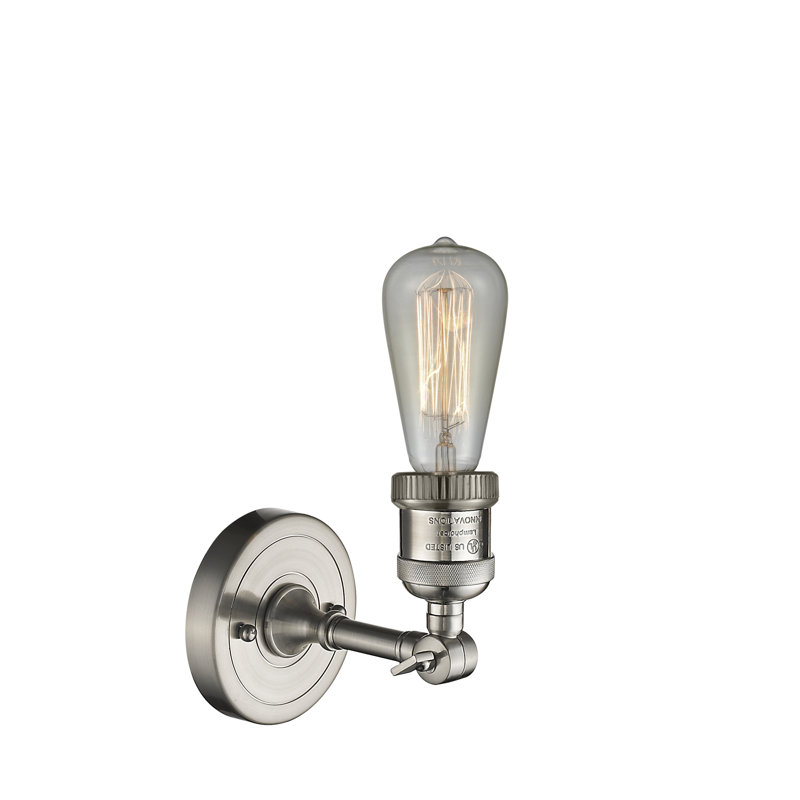 Shauna Armed Sconce, Satin Nickel, No