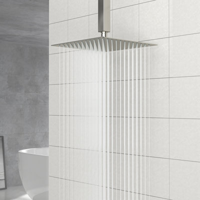 Pomme de douche carrée 10 po