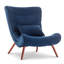 Bertita Upholstered Accent Chair with Footstool-1987525670