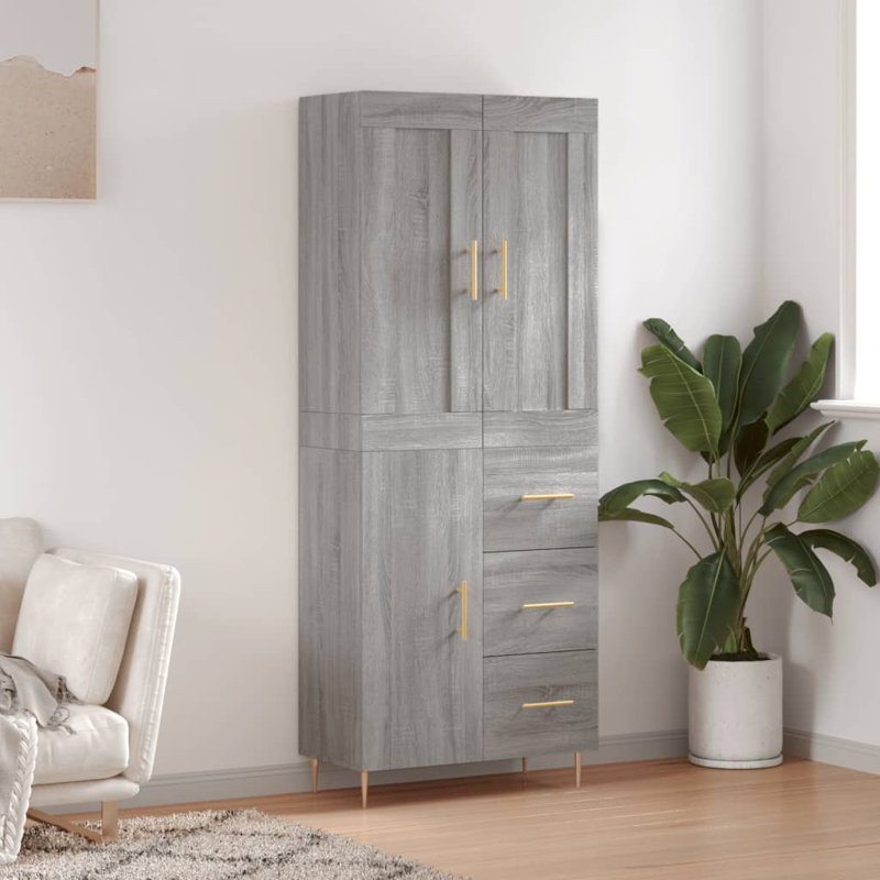 Destrie 69.5 Sideboard, Grey sonoma