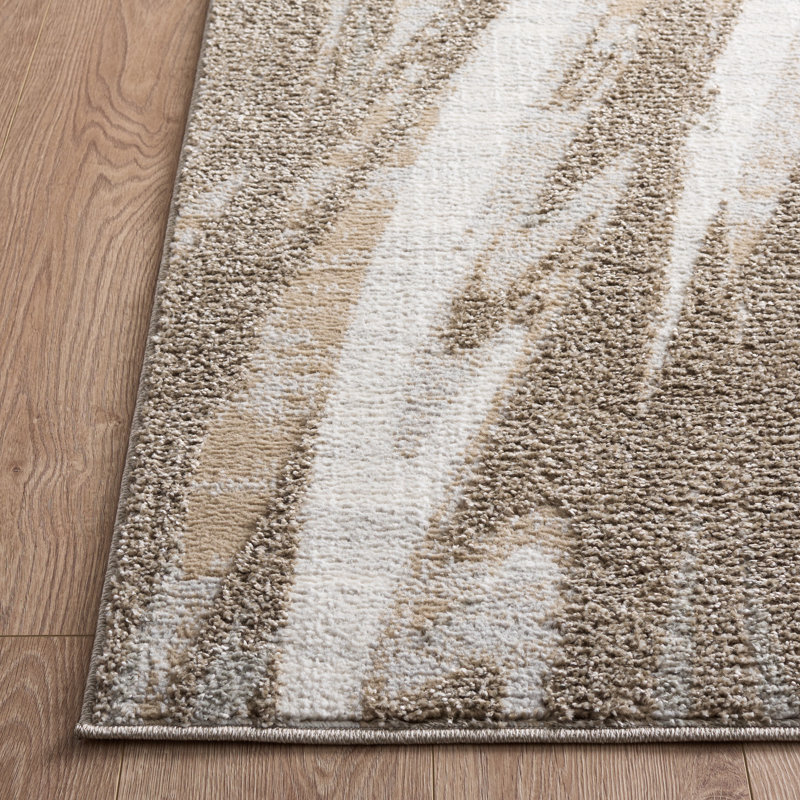 Wave Performance Abstract Indoor Rug, Rectangle 5'3" x 7'6"