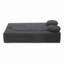 Canapé-lit 2 en 1 avec coussin, canapé-lit simple, canapé-lit pour plancher et futon, canapé-lit pliant en mousse pour le salon, les invités, le bureau, un appartement, aucun assemblage requis-1525562336